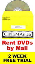 Cinemail: Canadians can rent DVDs by mail with a two week free trial